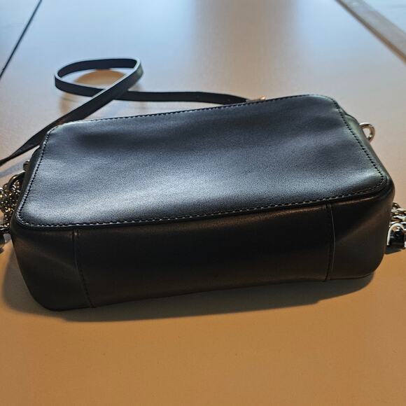 Michael Kors Black Leather Star Studded Crossbody Bag - Picture 4 of 10